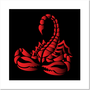 Red Scorpion, Tribal Art Style Posters and Art